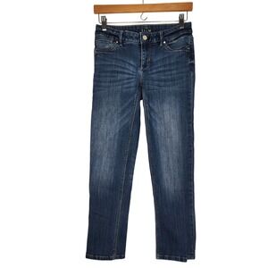 White House Black Market The Slim Crop Jeans Womens Size‎ 00 Blue Denim
